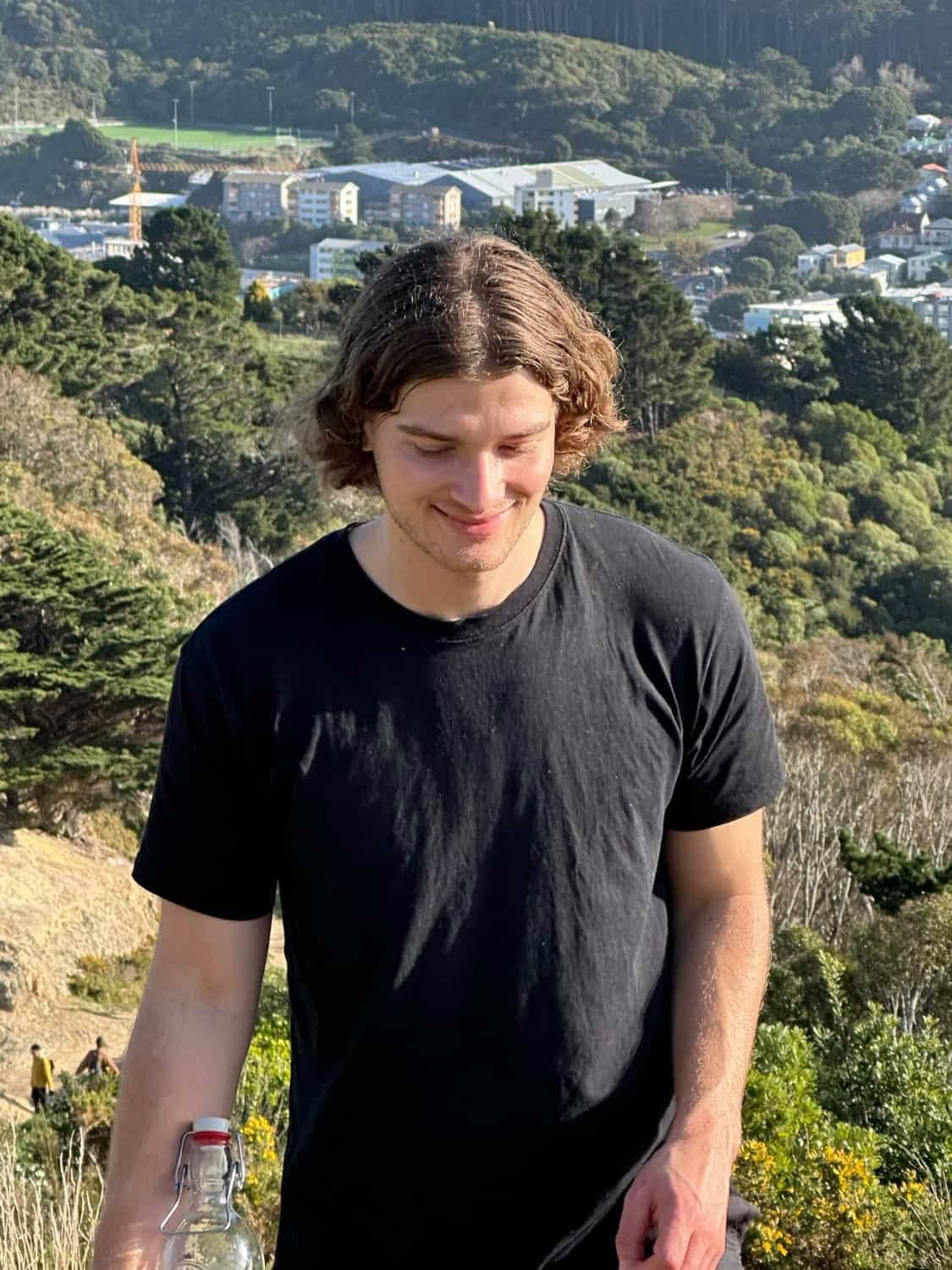 Sol Brown, Financial Adviser at LifeCovered, hiking in Wellington