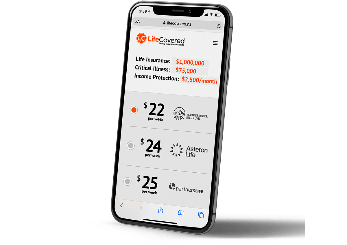 compare life insurance quotes New Zealand