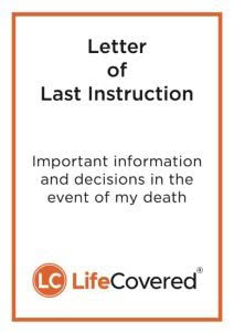 Letter of Last Instructions
